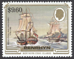 Penrhyn Island Sc# 286 MNH 1984 $9.60 Resolution & Discovery - Penrhyn