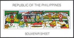 Philippines Sc# 1646f MNH Souvenir Sheet 1983 Christmas - Filipinas