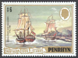 Penrhyn Island Sc# 172 MNH 1981 $6 Resolution & Discovery - Penrhyn