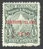 Penrhyn Island Sc# 1a MH (no Period) 1902 ½p Surcharged Overprint - Penrhyn