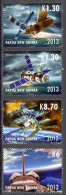 Papua New Guinea Sc# 1697-1700 MNH 2013 Spacecraft & Space Stations - Papua New Guinea