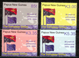 Papua New Guinea Sc# 1307-1310 MNH 2008 Flags - Papua New Guinea