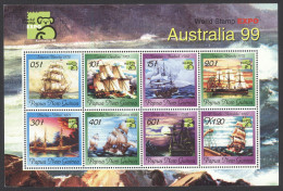 Papua New Guinea Sc# 964 MNH Souvenir Sheet 1999 Ships - Papouasie-Nouvelle-Guinée