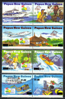 Papua New Guinea Sc# 853a-859a MNH Pair 1995 Tourism - Papua New Guinea