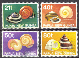 Papua New Guinea Sc# 750-753 MH 1991 Snail Shells - Papouasie-Nouvelle-Guinée