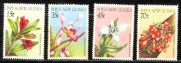 Papua New Guinea Sc# 651-654 MNH 1986 Indiginous Orchids - Papouasie-Nouvelle-Guinée