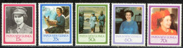 Papua New Guinea Sc# 640-644 MNH 1986 QE II 60th - Papua New Guinea