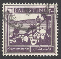 Palestine Sc# 81 Used 1927-1942 200m Tiberias & Sea Of Galilee - Palästina