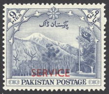 Pakistan Sc# O45 MH 1954 9p Blue Official - Pakistan