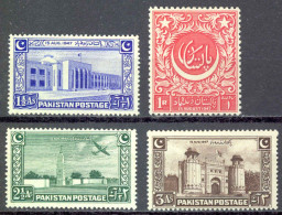 Pakistan Sc# 20-23 MH 1948 Independence - Pakistan