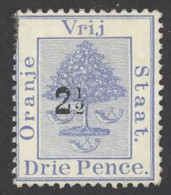 Orange River Colony Sc# 43 MH 1897 2½p On 3p Orange Tree - Oranje-Freistaat (1868-1909)