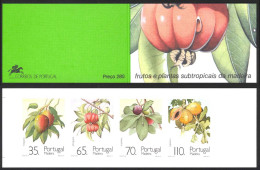 Portugal Madeira Sc# 156b MNH Booklet 1991 35e-110e Subtropical Fruit & Plants - Madeira