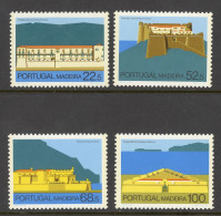Portugal Madeira Sc# 111-114 MNH 1986 22.50e-100e Forts In Funchal And Machico - Madeira