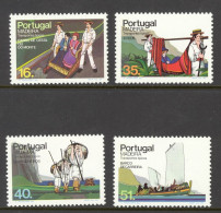 Portugal Madeira Sc# 97-100 MNH 1984 16e-51e Traditional Means Of Transportation - Madeira