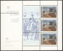 Portugal Azores Sc# 333a MNH Souvenir Sheet 1982 Europa - Açores