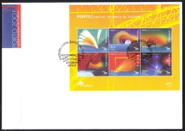 Portugal Sc# 2431a FDC Souvenir Sheet 2001 Porto - FDC