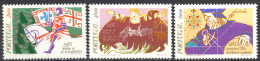 Portugal Sc# 1628-1630 MH 1985 Historic Anniversaries - Nuevos