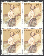 Portugal Sc# 1627 MNH Block/4 1985 Europa - Neufs