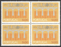 Portugal Sc# 1601 MNH Block/4 1984 Europa - Nuevos