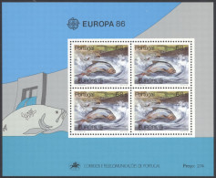 Portugal Sc# 1672a MNH Souvenir Sheet 1986 Europa - Nuevos