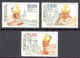 Portugal Sc# 1539-1541 MH 1982 Papal Visit - Nuevos