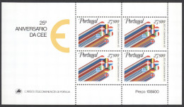 Portugal Sc# 1527a MNH Souvenir Sheet 1982 European Economic Community 25th - Nuevos