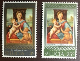 St Lucia 1967 Christmas MNH - Ste Lucie (...-1978)