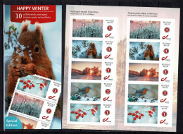 Belgique Carnet 10 X N° 1 Special Edition Happy Winter 2022 Animaux VF 15,3 € - 1997-… Validité Permanente [B]