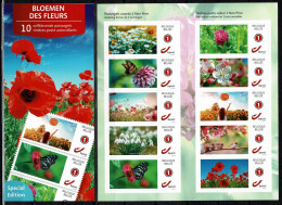 Belgique Carnet 10 X N° 1 Special Edition Fleurs 2023 VF 15,3 € - 1997-… Validité Permanente [B]