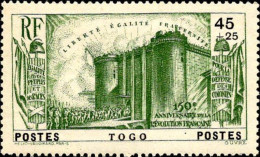 Togo Poste N* Yv:177/181 150.Anniversaire De La Révolution Française (Trace De Charnière) - Neufs