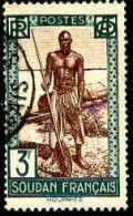 Soudan Poste Obl Yv: 85 Mi:97 Batelier Du Niger (Beau Cachet Rond) - Used Stamps