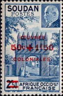 Soudan Poste N** Yv:133/134 Oeuvres Coloniales Surch Oeuvres Coloniales & Nv Val - Unused Stamps