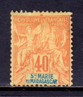 Ste. Marie De Madagascar - Scott #10 - MH - See Description - SCV $17 - Nuovi