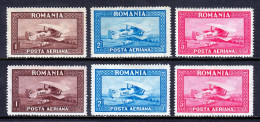 Romania - Scott #C1-C6 - MH - Patchy Gum #C4-C6 - SCV $21 - Unused Stamps