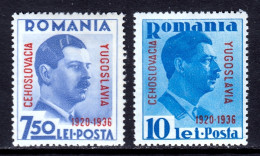 Romania - Scott #461-462 - MH - Hinge Bumps, Pencil/rev. #461 - SCV $18 - Unused Stamps