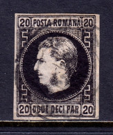 Romania - Scott #32 - Used - A Bit Of Ink Offset/rev. - SCV $26 - Oblitérés