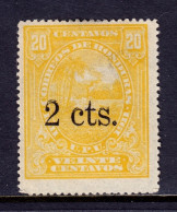 Honduras - Scott #144 - Used - Double Surcharge - Scott Unlisted - Honduras