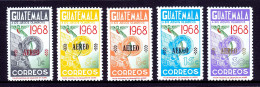 Guatemala - Scott #C431-C435 - MNH - SCV $6.30 - Guatemala