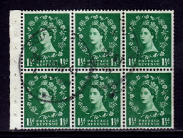 Great Britain - SG #572Wi - Used - Inverted Wmk., Full Booklet Pane - SG £7.50+ - Gebraucht