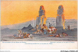 AIKP6-EGYPTE-0501 - Les Colonnes De Memnon Sur La Plaine De Thèbe  - Altri & Non Classificati