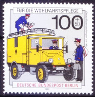 Berlin 1990 MNH, History Of Post And Telecommunications, Electric Parcels Van - Busses