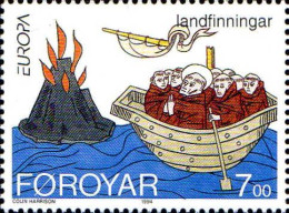 Feroe Poste N** Yv:255 Mi:261I Europa Landfinningar - Färöer Inseln
