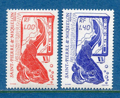 Saint Pierre Et Miquelon - YT N° 472 Et 473 ** - Neuf Sans Charnière - 1986 - Nuevos