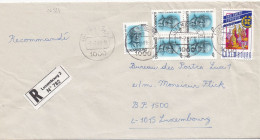 36524# ROBERT SCHUMAN CARNET LETTRE RECOMMANDEE Obl LUXEMBOURG 1989 - Postzegelboekjes