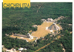 Mexique - Mexico - A Panorama Of Chichen Itza Showing The Kukulcan Pyramid, The Ball Court And Temple Of The Warriors In - Mexique