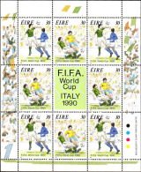 Irlande Poste N** Yv: 716F Mi:712F F.I.F.A.World Cup Italy 1990 - Neufs