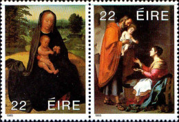 Irlande Poste N** Yv: 583 Mi:580 Nollaig 1985 Murillo La Sainte Famille - Neufs