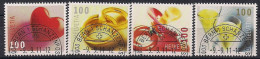 2011  Schweiz   Mi. 2215-8 FD- Used   Grußmarken: Glückwünsche - Used Stamps