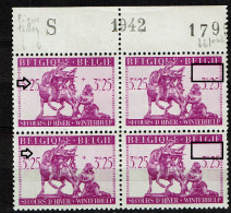 611  Bloc 4  **  Bdf  LV 11  Points Divers Et Griffes Verticales - 1931-1960