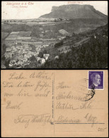 Königstein (Sächsische Schweiz) Blick über Die Stadt Zum Lilienstein 1943 - Koenigstein (Saechs. Schw.)